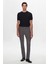 Slim Fit Lacivert Düz Örgü Rayon Triko T-Shirt 5