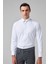 Slim Fit Beyaz Armürlü Gömlek 2