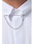 Slim Fit Beyaz Armürlü Gömlek 4