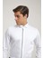 Slim Fit Beyaz Düz Smokin Gömlek 2