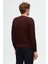 Ds Damat Regular Fit Bordo Düz Örgü Yünlü Triko Kazak 4