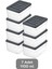 7'li Derin Buzdolabı Organizer Set Düzenleyici Saklama Kabı Mikrodalga Difriz Kabı 1100ML Antrasit 2