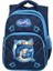 Lisanslı Lacivert Köpekbalığı Desenli Emboos Ilköğretim Okul Sırt Çantası Beslenme Çantası 2