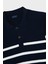 Çizgili % 100 Pamuk Regular Fit Düğmeli Polo Yaka T Shirt Erkek Polo Yaka T Shirt 24411625 201 4