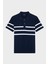 Çizgili % 100 Pamuk Regular Fit Düğmeli Polo Yaka T Shirt Erkek Polo Yaka T Shirt 24411625 201 5