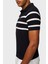 Çizgili % 100 Pamuk Regular Fit Düğmeli Polo Yaka T Shirt Erkek Polo Yaka T Shirt 24411625 199 3