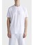 % 100 Pamuk Regular Fit Bisiklet Yaka Logolu T Shirt Erkek T Shirt 24411088 010 1