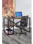 Alesta Metal Çalışma Masası 2 Raflı Laptop Bilgisayar Masası Ofis Ders Masası Yemek Masası 60X120 1