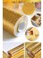 Tahtakale toptan ticaret marka Yapışkanlı Gold Mutfak Tezgah Folyosu 1m x 40CM Modern Tasarım Kolay Uygulanabilir Folyo 2