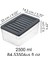 2'li Derin Buzdolabı Organizer Set Düzenleyici Saklama Kabı Mikrodalga Difriz Kabı 2500ML Antrasit 3
