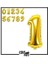 40"inç 100 cm Gold-Altın Folyo Balon 1 1