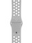 Apple Watch Uyumlu Series 5 38 mm Fileli Kordon Gri-Beyaz 1