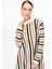 Çizgili Uzun Triko Tunik-EKRU 5