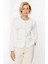 Cep Detaylı Triko Hırka-EKRU 4