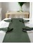 Haki Yeşil Özel Sınıf Keten, Organik, Pamuklu, Servis Örtüsü - Runner 2
