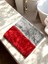 Lux Parlatma ve Cila Bezi 2’li Gri ve Kırmızı 40X40 cm - Velvet Shine 2