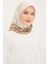 Dj Saf Ipek Eşarp 8912D (S) (Nostalji Sura) Krem - 8912-03 4