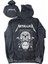 Unisex Metallica Death Magnetic Sırt Baskılı Kapüşonlu Yıkamalı Sweatshirt, Oversize Rock Hoodie 1