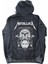 Unisex Metallica Death Magnetic Sırt Baskılı Kapüşonlu Yıkamalı Sweatshirt, Oversize Rock Hoodie 3
