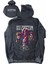 Unisex LED Zeppelin Sırt Baskılı Kapüşonlu Yıkamalı Sweatshirt, Oversize Rock Band Baskılı Hoodie 1