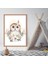 Çiçekli Baykuş 1 Çerçeve ve Poster - HA1056 2