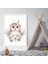 Çiçekli Baykuş 1 Çerçeve ve Poster - HA1056 3