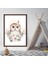 Çiçekli Baykuş 1 Çerçeve ve Poster - HA1056 4