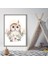 Çiçekli Baykuş 1 Çerçeve ve Poster - HA1056 5