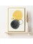 Sarı & Gri & Siyah Geometrik Lekeler 1 Çerçeve ve Poster - C1066 2
