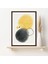 Sarı & Gri & Siyah Geometrik Lekeler 1 Çerçeve ve Poster - C1066 5