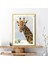 Bulutlar ve Zürafa 3 Çerçeve ve Poster - H1058 2