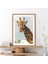 Bulutlar ve Zürafa 3 Çerçeve ve Poster - H1058 3