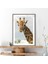 Bulutlar ve Zürafa 3 Çerçeve ve Poster - H1058 5