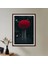 Bordo Şemsiyeli Kadın 1 Çerçeve ve Poster - B1093 4