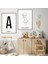 Bebek Çizim & Baş Harfi 2 Ikili Çerçeve ve Poster Seti - HA1014 3