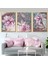Pembe Lotus Üçlü Çerçeve ve Poster Seti - B1032 3