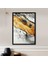 Turuncu - Gri Soyut 3 Çerçeve ve Poster - SO1092 2