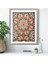 Turuncu - Yeşil Mozaik Tavan 1 Çerçeve ve Poster - M1055 5
