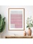 Pembe - Beyaz Duvar 1 Çerçeve ve Poster - SO1149 3