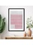 Pembe - Beyaz Duvar 1 Çerçeve ve Poster - SO1149 5