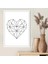 Geometrik Kalp 1 Çerçeve ve Poster - MD1062 2