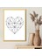 Geometrik Kalp 1 Çerçeve ve Poster - MD1062 3