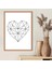 Geometrik Kalp 1 Çerçeve ve Poster - MD1062 4