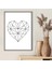 Geometrik Kalp 1 Çerçeve ve Poster - MD1062 5