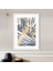 Mavi - Gold Geometrik Desenler 5 Çerçeve ve Poster - SO1117 2