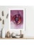 Pembe - Mor Sulu Boya 1 Çerçeve ve Poster - SNT1053 3