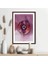 Pembe - Mor Sulu Boya 1 Çerçeve ve Poster - SNT1053 5