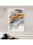 Turuncu - Gri Soyut 2 Çerçeve ve Poster - SO1091 2