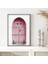 Pembe Ahşap Kapı 1 Çerçeve ve Poster - M1072 2
