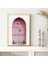 Pembe Ahşap Kapı 1 Çerçeve ve Poster - M1072 3